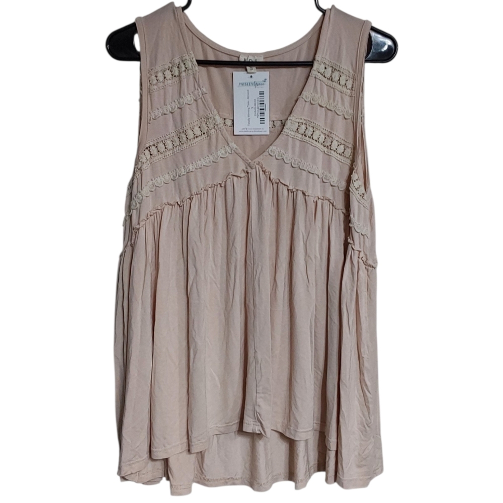 POL Boho Flowy Baby Doll Tank